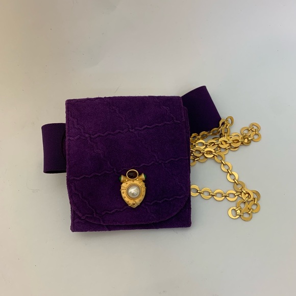 Vintage Suede Belt w/Gold Chains SOLD!!! - Picture 9 of 14